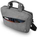 Lenovo Laptop Carrying Case T210, Fits For 15.6-Inch And Tablet, Sleek Design, Durable Water-Repellent Fabric, Business Casual Or School, Gx40Q17231 - Grey