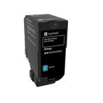 Lexmark 74C50C0 CS720, CS725, CX725 Cyan Return Programme Toner