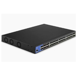 48-Port Managed Gigabit PoE+ Switch, 10G SFP+ Uplink Ports, Integrated Power over Ethernet Plus (740W), Advanced Network Security & QoS, 176 Gbps, 130.95 Mpps, LGS352MPC-EU Black