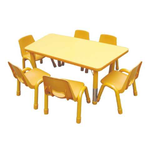 Compatible Activity Plastic Adjustable Kids Rectangular Table And Chair Set RW-17139 Size, 120×60×35cm