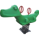 Outdoor Rocking Spring SeeSaw with Crocodile Face, Playset for Kids. RW-15201 144x45x73cm