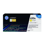 HP 650A Yellow Original LaserJet Toner Cartridge, CE272A