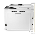 HP LaserJet Pro MFP M281fdw, Print, Copy, Scan, Fax, Duplex Printing, USB, Used Color Printer