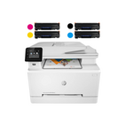 HP LaserJet Pro MFP M283fdn, Print, Copy, Scan, Fax, Duplex Printing, USB, Used Color Printer