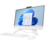 HP 24-cb1284nh All-in-One Desktop,Intel Core i3-1215U, 8GB RAM, 512GB SSD, DOS, 23.8" Display, White