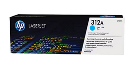 HP 312A Cyan Original LaserJet Toner Cartridge, CF381A