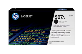 HP 507A Black Original LaserJet Toner Cartridge, CE400A