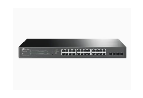 TP-LINK TL-SG2428P JetStream 28Port Gigabit Smart Switch with 24Port PoE+ Black