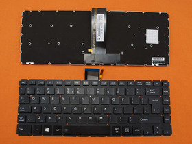 Toshiba Satellite L40-B, L40D-B, L45-B, L45D-B, L45T-B, L45T, No Frame Black Laptop Keyboard