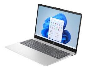 HP 15 - FD0081 Laptop, Pentium Quad Core N200,  4GB RAM, 128GB USF, Windows 11, 15.6" Display, Natural Silver