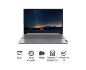 Lenovo ThinkBook 15 G2 Professional Laptop, 11th Gen Core i7-1165G7 Processor, 16B RAM, 1TB HDD, 512GB SSD, Windows 10, Grey