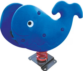 Outdoor Rocking Spring SeeSaw with Fish Face, Playset for Kids. RW-15207 93x46x82cm