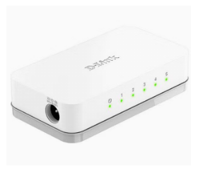 5-Port 10/100 Mbps Unmanaged Desktop Switch DES-1005C White