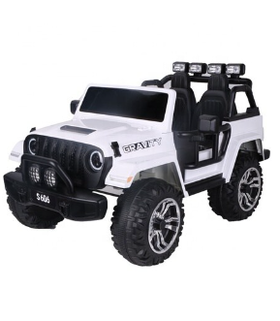 2 Seater Ride on Car Truck, 12V Large Electric car Vehicles 2 Seater Battery Powered Cars for Kids with Remote Control, Spring Suspension, LED Lights, Music WHITE) S609
