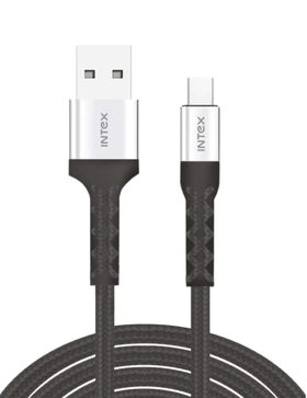 Intex Speed USB A to Type C 1M Braided PVC Metal 3.4A Fast Charging