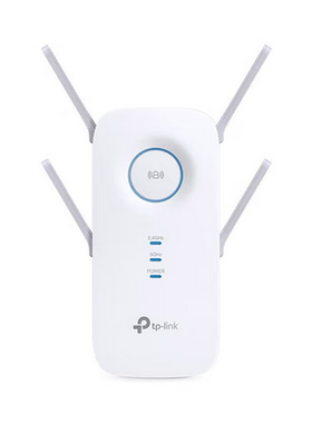 Renewed - AC2600 Wi-Fi Range Extender 6.4x3.4x1.6inch White/Blue/Grey