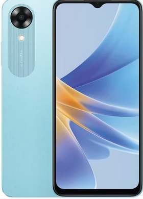 OPPO A17K Dual SIM Smartphone, 64GB, 3GB RAM, 5000mAh Long Lasting Battery, Fingerprint , 4G LTE Android Phone, Blue