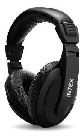 Intex IT-HP 101 Wired without Mic Headset  (Black, On the Ear)