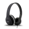 INTEX ROAR 101 3.5mm Wired Noise Cancelling Nylon Braided Foldable Headphone Headset with Mic for Mobile, Laptop (Black)