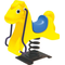 Outdoor Rocking Spring SeeSaw with Horse Face, Playset for Kids. RW-15213 80x60x80cm